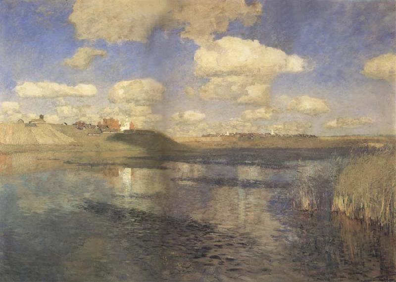 Levitan, Isaak The lakes. Rubland Sweden oil painting art